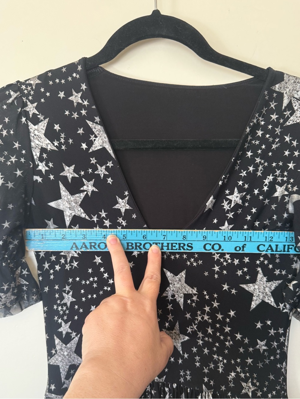 BlackMilk Stars Corrupted Stellar Midi Dress Black Mesh Silver Stars in Small - Picture 9 of 12